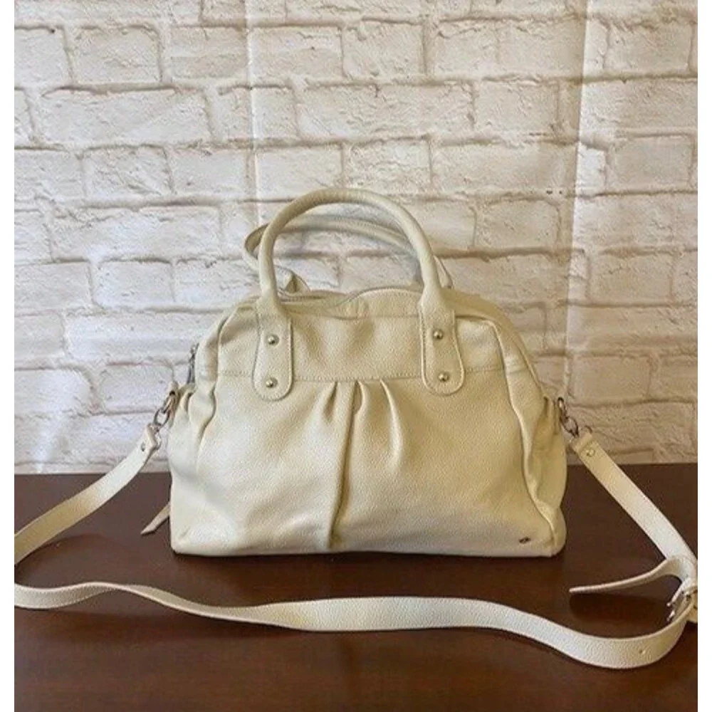 Stephanie Johnson‎ Leather Handbag Ivory leather Bag by Stephanie Johnson